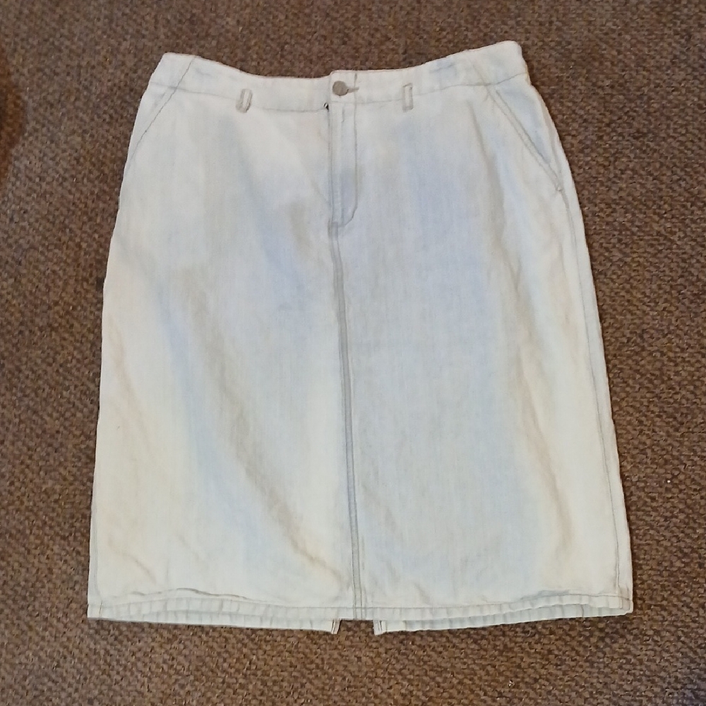Calvin Klein Jeans Light Blue Denim Skirt